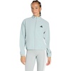 image:imageadidas Womens Train Essentials 3Stripes Woven Warm Up JacketWonder SageWhite
