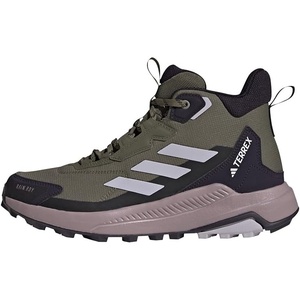 image:imageAdidas Womens Terrex Anylander Mid Top Rainrdy Hiking SneakersOlive Strata Silver Dawn Amber Tint