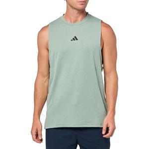 image:imageadidas Mens Designed for Training Workout Tank TopSilver Green