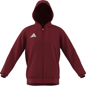 image:imageadidas Mens Entrada 26 Fullzip HoodieTeam Power RedWhite