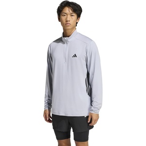 image:imageadidas Tech Essentials Workout QuarterZip SweatshirtHalo Silver