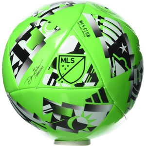 image:imageadidas Unisex MLS Soccer BallSolar GreenBlackWhite