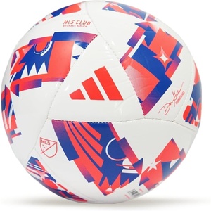 image:imageadidas Unisex MLS Soccer BallWhiteSolar RedGlory Blue