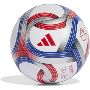 image:imageadidas Unisex MLS Soccer BallWhiteTeam Royal BlueRedSilver Metallic