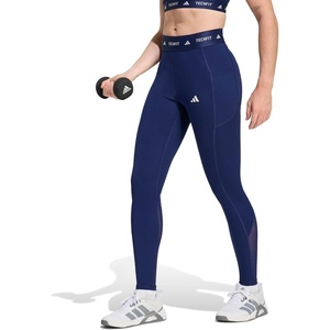 image:imageadidas Womens Techfit Stash Pocket FullLength LeggingsDark Blue