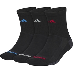 image:imageadidas mens Tech High Quarter Socks 3 Pairs Performance amp TrainingBlackRay BlueActive Maroon