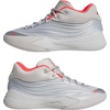 image:imageAdidas UnisexAdult Dame X BasketballSilver MetallicGreyLucid Red