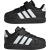 image:imageAdidas UnisexChild Streettalk Elastic Lace amp StrapBlackWhiteGold Metallic
