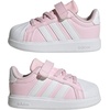 image:imageAdidas UnisexChild Streettalk Elastic Lace amp StrapClear PinkWhiteGrey
