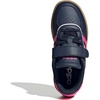image:imageadidas Kids Breaknet Sleek Elastic Lace amp Strap ShoeAurora InkLucid PinkGum