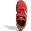 image:imageadidas Kids Breaknet Sleek Elastic Lace amp Strap ShoeBetter ScarletChalk WhiteGold Metallic