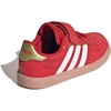 image:imageadidas Kids Breaknet Sleek Elastic Lace amp Strap ShoeBetter ScarletChalk WhiteGold Metallic