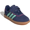 image:imageadidas Kids Breaknet Sleek Elastic Lace amp Strap ShoeDark BluePulse MintLucid Pink