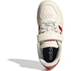 image:imageadidas Kids Breaknet Sleek Elastic Lace amp Strap ShoeOff WhiteBetter ScarletWarm Vanilla
