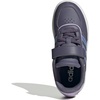 image:imageadidas Kids Breaknet Sleek Elastic Lace amp Strap ShoePreloved VioletBlue Spark MetallicPowder Plum