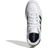 image:imageadidas Kids Breaknet Sleek Elastic Lace amp Strap ShoeWhiteBlackOrange Tint