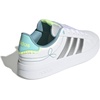 image:imageadidas Kids Grand Court 30 ShoeWhiteSilver MetallicFlash Aqua