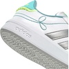 image:imageadidas Kids Grand Court 30 ShoeWhiteSilver MetallicFlash Aqua