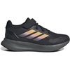 image:imageadidas Kids Marvel Run Falcon 5 Elastic Lace amp StrapBlackSparkPink Spark