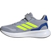 image:imageadidas Kids Marvel Run Falcon 5 Elastic Lace amp StrapHalo SilverLucid LemonTeam Royal Blue