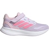 image:imageadidas Kids Marvel Run Falcon 5 Elastic Lace amp StrapIce LavenderWhiteClear Pink