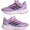image:imageadidas Kids Marvel Run Falcon 5 Elastic Lace amp StrapPowder PlumAurora PlumLucid Red