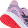 image:imageadidas Kids Marvel Run Falcon 5 Elastic Lace amp StrapPowder PlumAurora PlumLucid Red