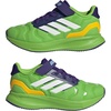 image:imageadidas Kids Marvel Run Falcon 5 Elastic Lace amp StrapSemi Solar GreenWhiteCollegiate PurpleMarvel