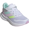 image:imageadidas Kids Marvel Run Falcon 5 Elastic Lace amp StrapWhiteClear MintClear Pink