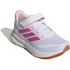 image:imageadidas Kids Marvel Run Falcon 5 Elastic Lace amp StrapWhiteClear PinkGum