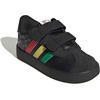 image:imageadidas Kids VL Court 30 Hook amp Loop ShoeBlackGreenPure Ruby