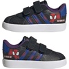 image:imageadidas Kids VL Court 30 Hook amp Loop ShoeBlackTeam Royal BlueVioletSpiderman
