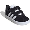 image:imageadidas Kids VL Court 30 Hook amp Loop ShoeBlackWhiteBlack