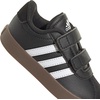 image:imageadidas Kids VL Court 30 Hook amp Loop ShoeBlackWhiteGum