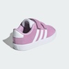 image:imageadidas Kids VL Court 30 Hook amp Loop ShoeBliss LilacWhiteGrey