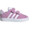 image:imageadidas Kids VL Court 30 Hook amp Loop ShoeBliss LilacWhiteGrey