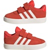 image:imageadidas Kids VL Court 30 Hook amp Loop ShoeBright RedWhiteOff White