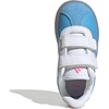 image:imageadidas Kids VL Court 30 Hook amp Loop ShoeCinderellaSemi Blue BurstWhiteLucid Pink