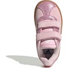 image:imageadidas Kids VL Court 30 Hook amp Loop ShoeClear PinkClear PinkGum