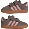 image:imageadidas Kids VL Court 30 Hook amp Loop ShoeEarth StrataSemi Frozen TurboAmber Gum
