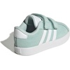 image:imageadidas Kids VL Court 30 Hook amp Loop ShoeHalo MintWhiteBlack