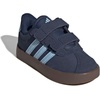 image:imageadidas Kids VL Court 30 Hook amp Loop ShoeNight IndigoClear SkyGum