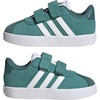 image:imageadidas Kids VL Court 30 Hook amp Loop ShoePowder TealWhitePreloved Teal