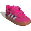 image:imageadidas Kids VL Court 30 Hook amp Loop ShoeShock PinkSemi Flash AquaLucid Lemon