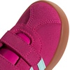 image:imageadidas Kids VL Court 30 Hook amp Loop ShoeShock PinkSemi Flash AquaLucid Lemon