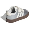image:imageadidas Kids VL Court 30 Hook amp Loop ShoeSilver MetallicOff WhiteBlack