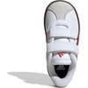 image:imageadidas Kids VL Court 30 Hook amp Loop ShoeWhiteBetter ScarletGrey