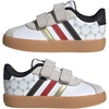 image:imageadidas Kids VL Court 30 Hook amp Loop ShoeWhiteBlackGold Metallic