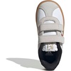 image:imageadidas Kids VL Court 30 Hook amp Loop ShoeWhiteBlackGold Metallic