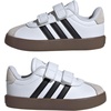 image:imageadidas Kids VL Court 30 Hook amp Loop ShoeWhiteBlackGrey